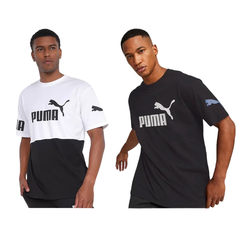 Kit 2 Camisetas Puma Power Colorblock Masculina