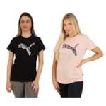 Kit 2 Camisetas Puma Power Safari Graphic Feminina