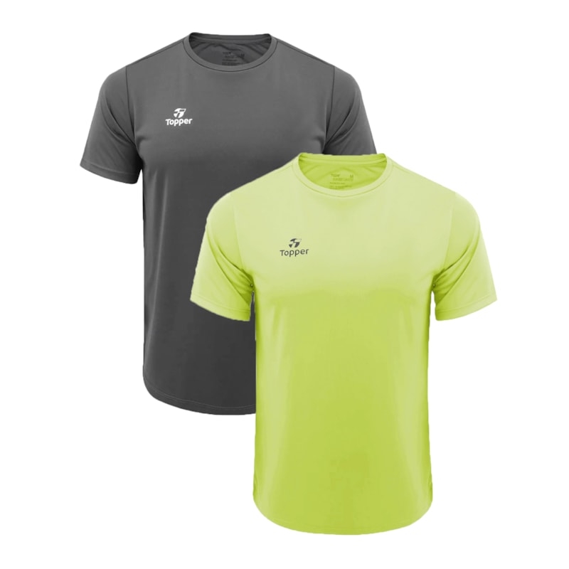 Kit 2 Camisetas Topper Faster Masculina