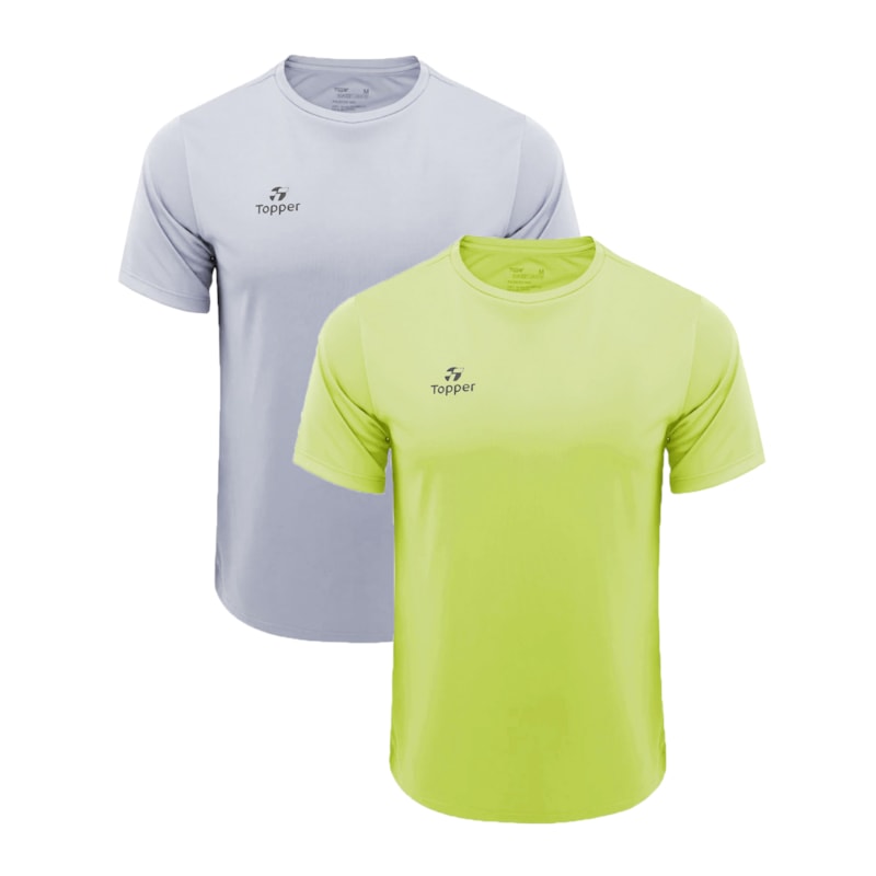 Kit 2 Camisetas Topper Faster Masculina