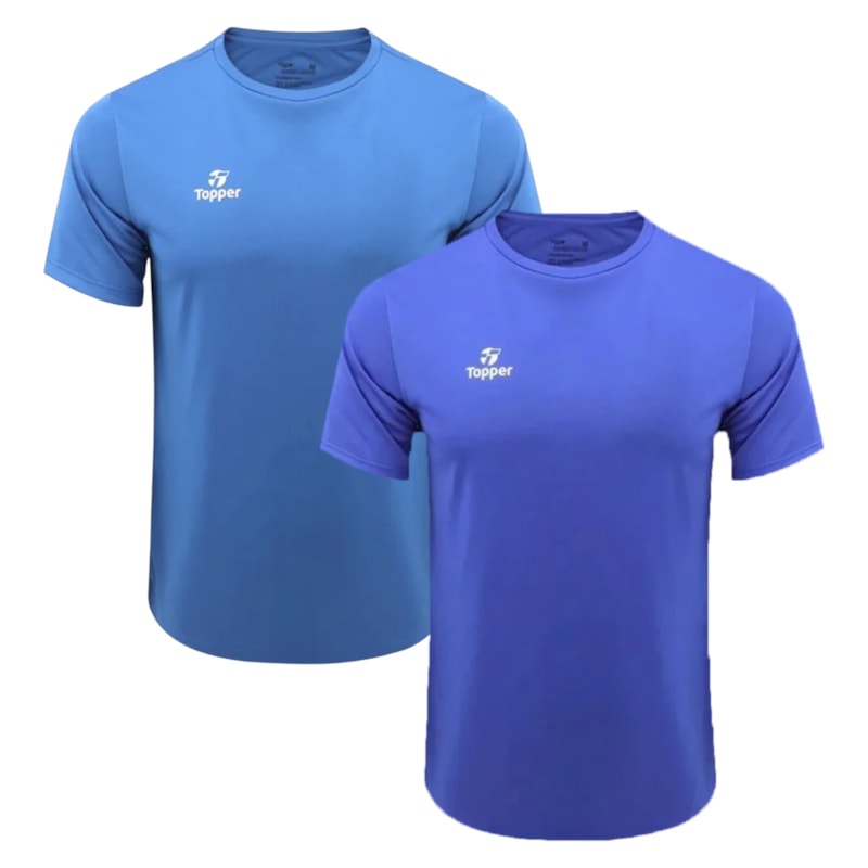 Kit 2 Camisetas Topper Faster Masculina