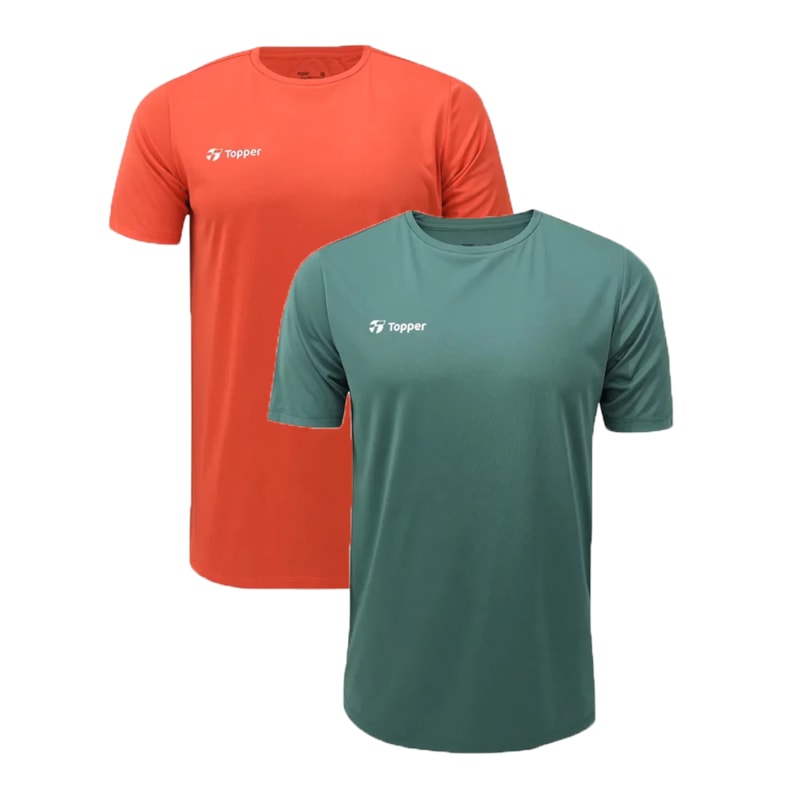 Kit 2 Camisetas Topper Sky Masculina