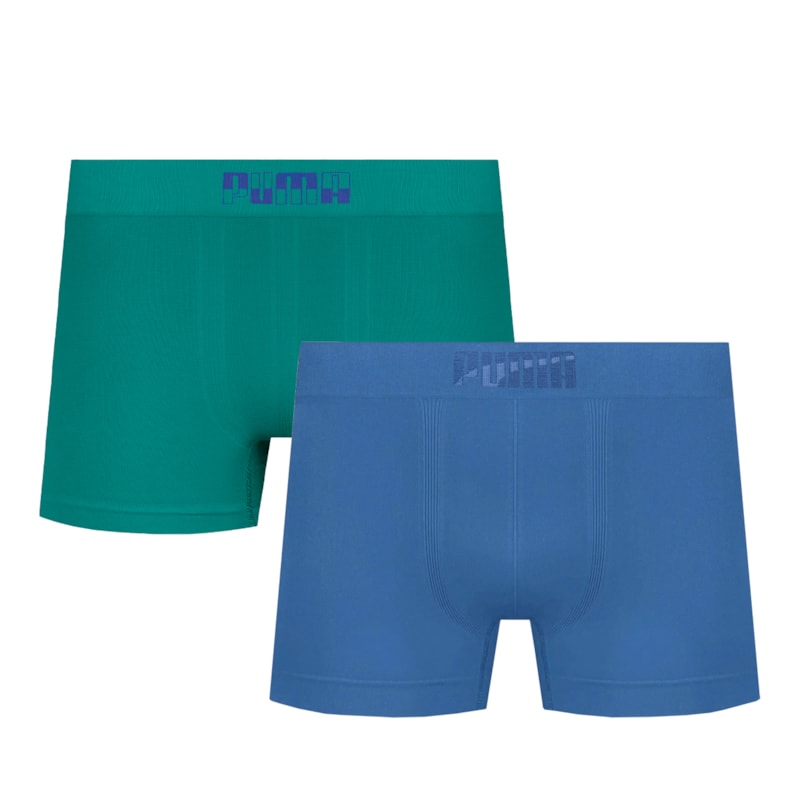 Kit 2 Cuecas Boxer Puma Sem Costura Infantil