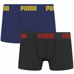 Kit 2 Cuecas Boxer Puma Sem Costura Infantil