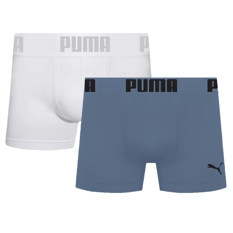 Kit 2 Cuecas Boxer Puma Sem Costura Masculina