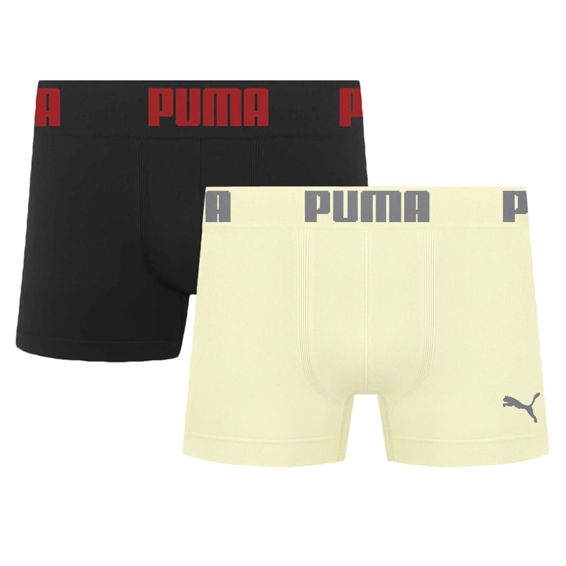 Kit 2 Cuecas Boxer Puma Sem Costura Masculina