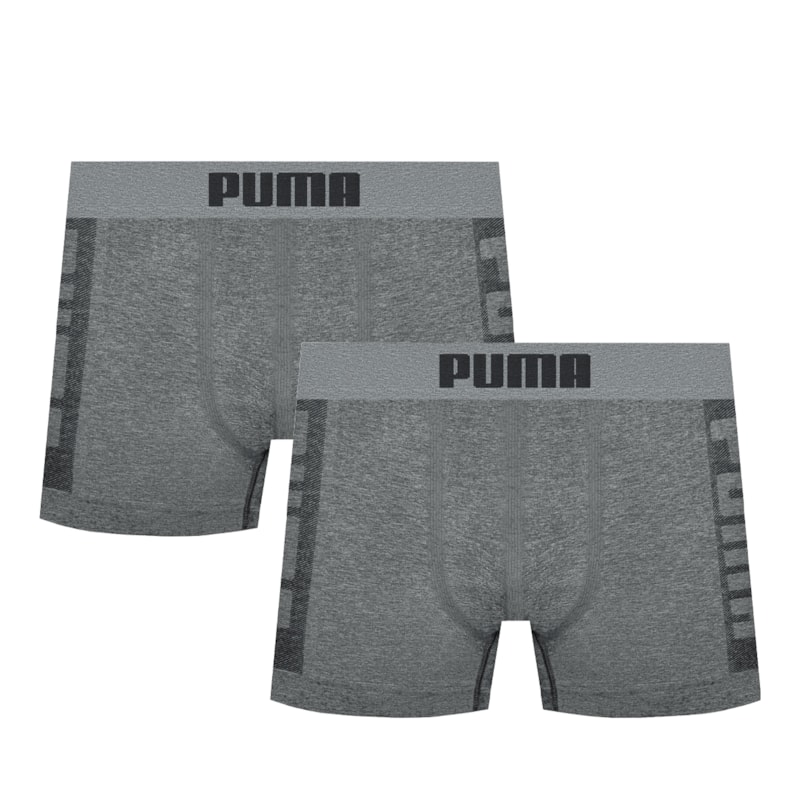 Kit 2 Cuecas Boxer Puma Sem Costura Masculina