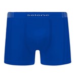 Kit 2 Cuecas Boxer Selene Sem Costura Masculino - Preto e Azul