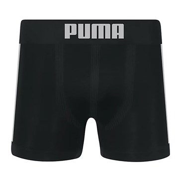 Kit 2 Cuecas Long Boxer Puma Sem Costura Masculina - Preto e Marinho