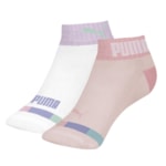 Kit 2 Pares de Meias Puma Cano Baixo Infantil