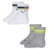 Kit 2 Pares De Meias Puma Cano Longo Infantil