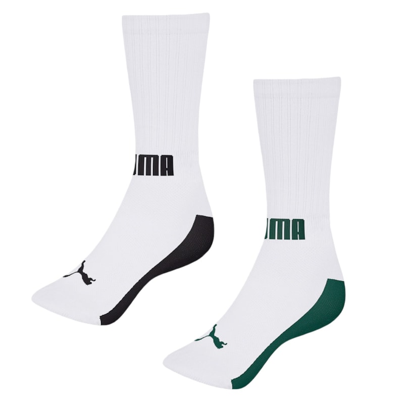 Kit 2 Pares de Meias Puma Esportiva Cano Longo Masculina