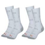 Kit 2 Pares De Meias Puma Esportiva Cano Longo Masculina