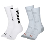 Kit 2 Pares De Meias Puma Esportiva Cano Longo Masculina