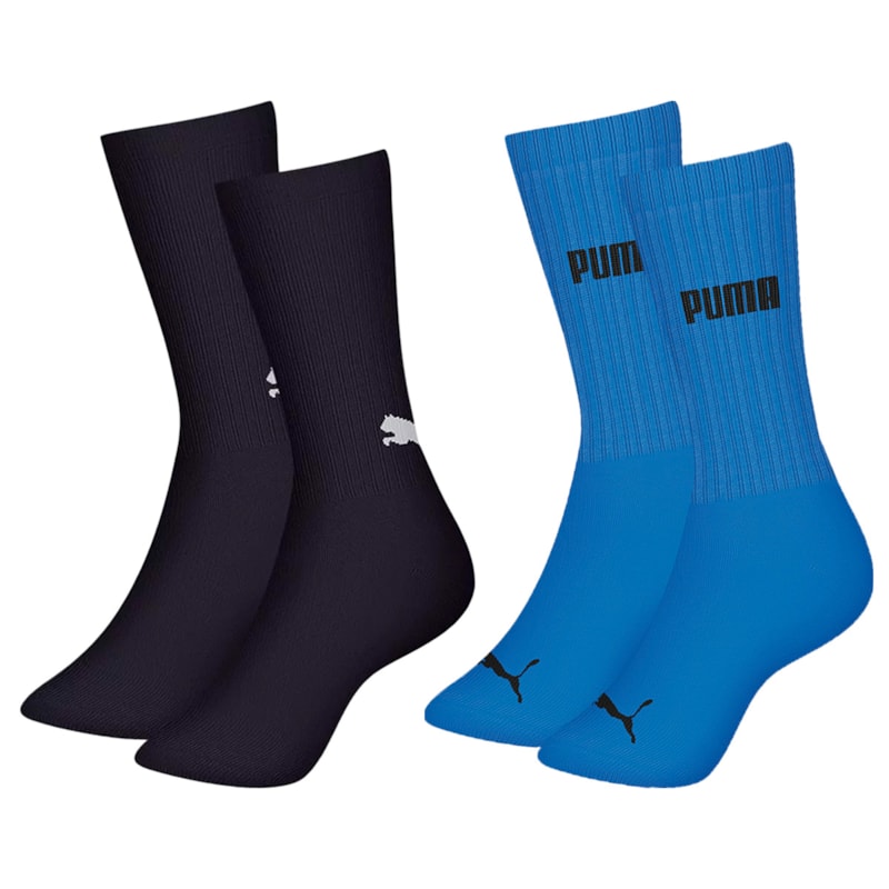 Kit 2 Pares De Meias Puma Esportiva Cano Longo Masculina