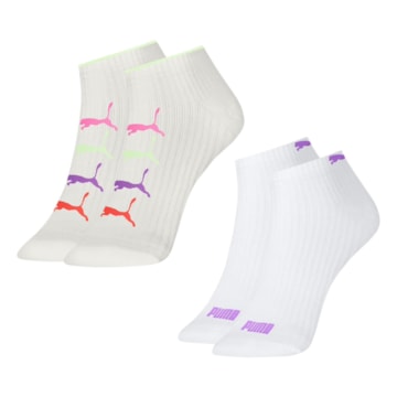 Kit 2 Pares de Meias Puma Sapatilha Feminina