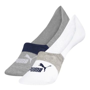 Kit 2 Pares de Meias Puma Sapatilha Invisível Masculina