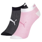 Kit 2 Pares de Meias Puma Sapatilha Logo Feminina