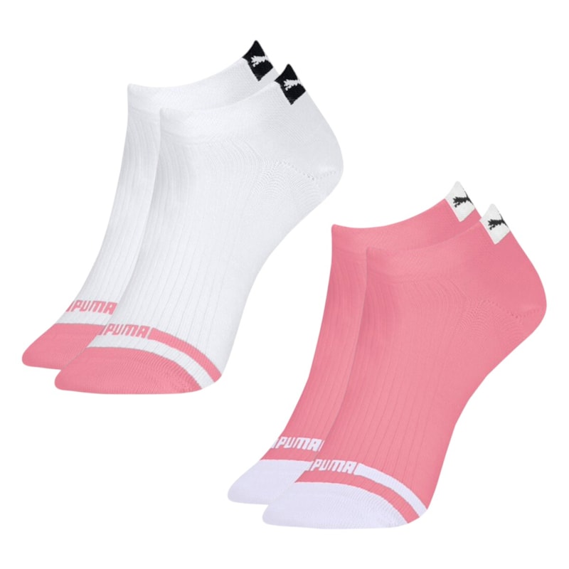 Kit 2 Pares De Meias Puma Sapatilha Logo Feminina