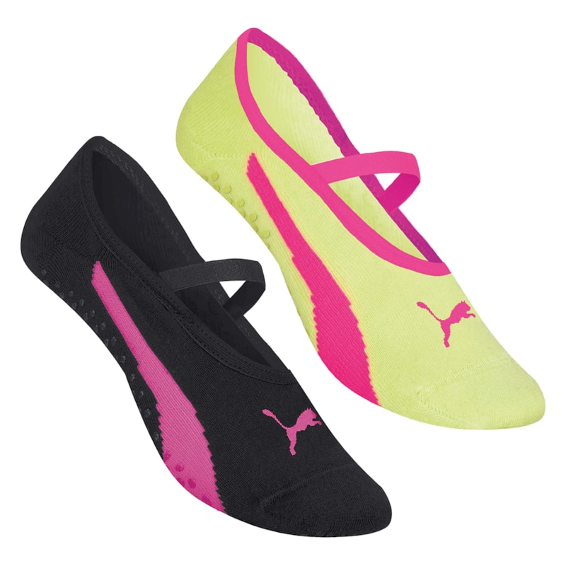 Kit 2 Pares de Meias Puma Sapatilha Pilates Feminina