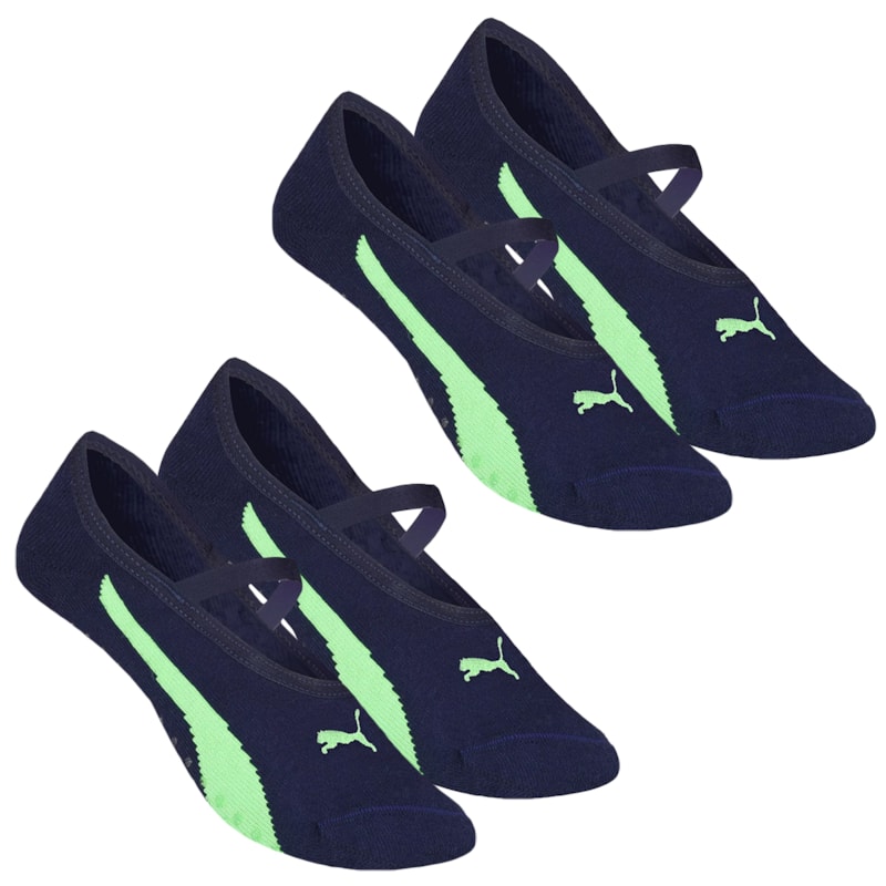 Kit 2 Pares de Meias Puma Sapatilha Pilates Feminina