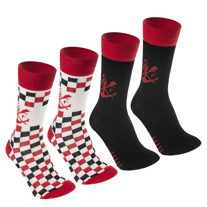 Kit 2 Pares de Meias Rikam Flamengo Juvenil Kit 2 Pares de Meias Rikam Flamengo Juvenil