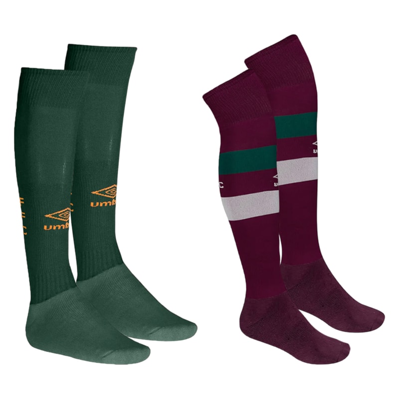 Kit 2 Pares De Meiões Umbro Fluminense