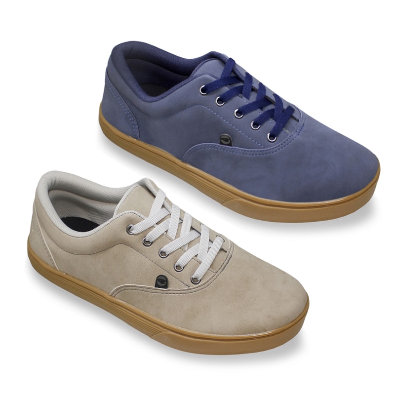 Kit 2 Pares de Tênis Dray Casual Masculino Kit 2 Pares de Tênis Dray Casual Masculino