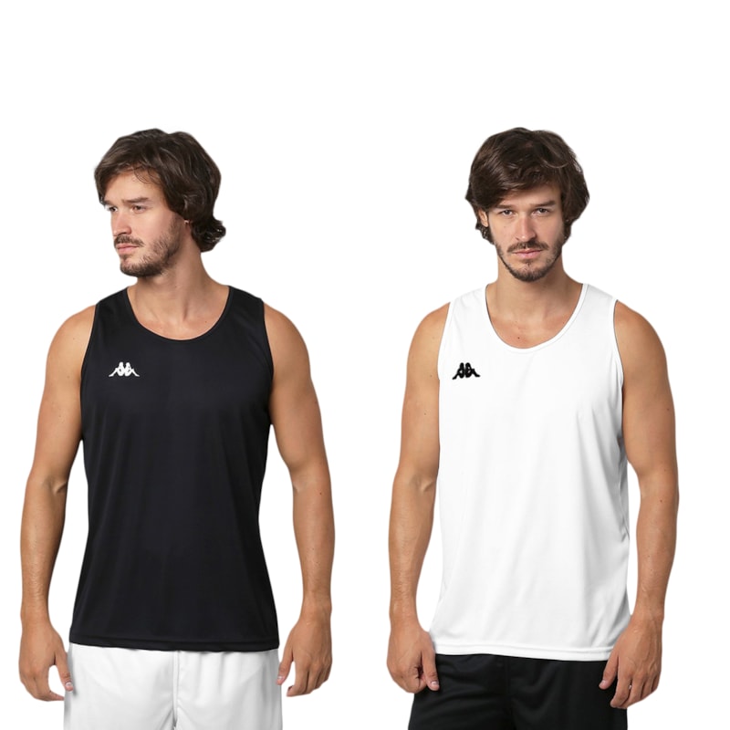 Kit 2 Regatas Kappa Basic Masculina