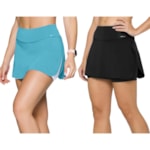 Kit 2 Shorts Saia Selene Fitness Feminino