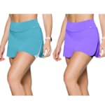 Kit 2 Shorts Saia Selene Fitness Feminino