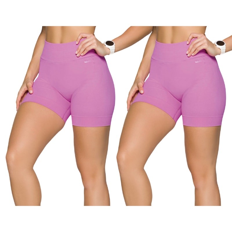 Kit 2 Shorts Selene Sem Costura Feminino