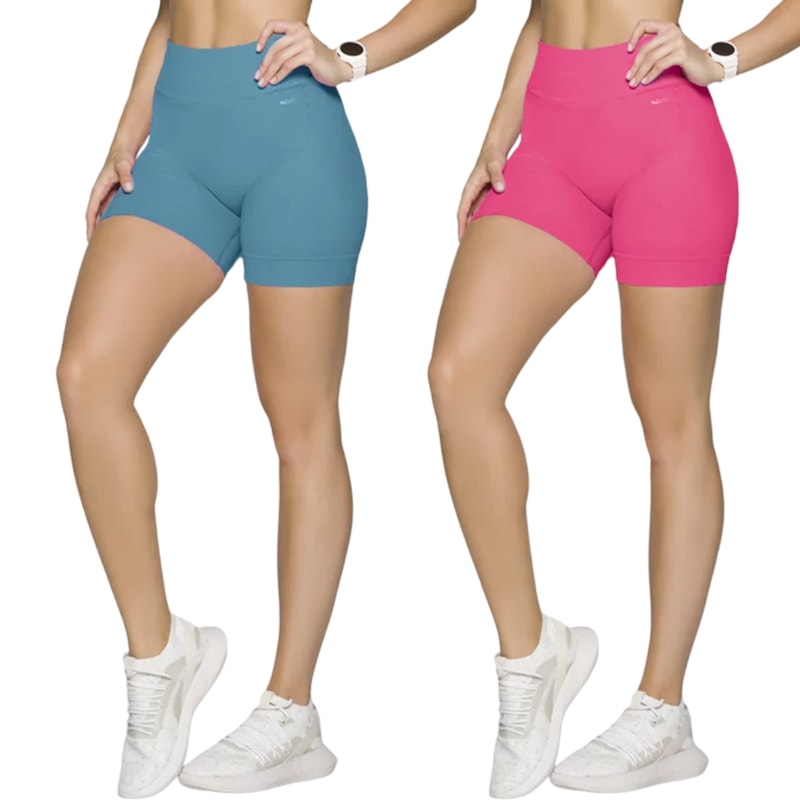 Kit 2 Shorts Selene Sem Costura Feminino