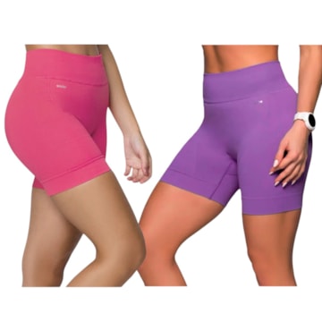 Kit 2 Shorts Selene Sem Costura Feminino