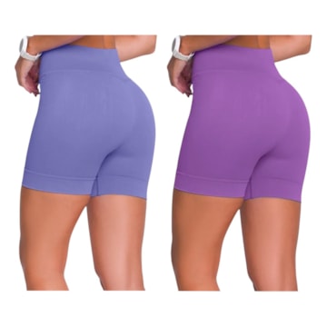 Kit 2 Shorts Selene Sem Costura Feminino