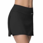 Kit 2 Shots Saia Selene Fitness Feminino - Preto e Limão