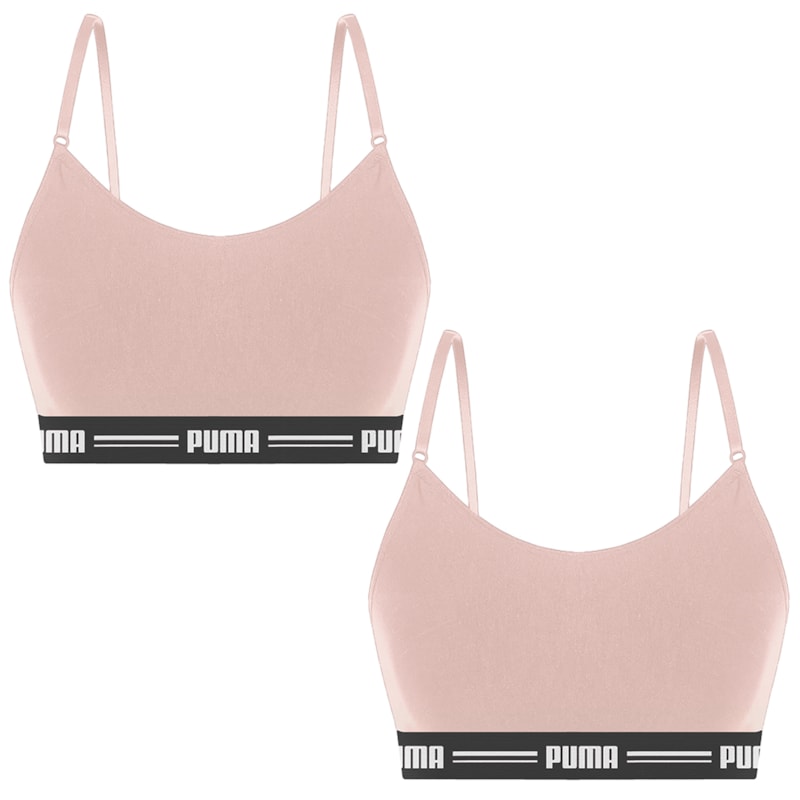 Kit 2 Tops Puma Modal Stretch Feminino Kit 2 Tops Puma Modal Stretch Feminino