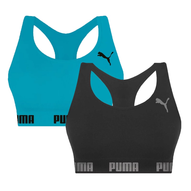 Kit 2 Tops Puma Nadador Sem Costura Feminino