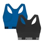 Kit 2 Tops Puma Nadador Sem Costura Feminino