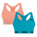 Kit 2 Tops Puma Nadador Sem Costura Feminino