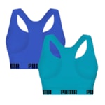 Kit 2 Tops Puma Nadador Sem Costura Feminino