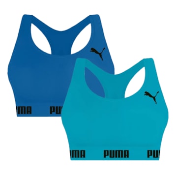 Kit 2 Tops Puma Nadador Sem Costura Feminino