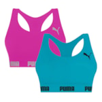 Kit 2 Tops Puma Nadador Sem Costura Feminino