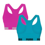 Kit 2 Tops Puma Nadador Sem Costura Feminino