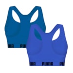 Kit 2 Tops Puma Nadador Sem Costura Feminino