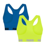 Kit 2 Tops Puma Nadador Sem Costura Feminino