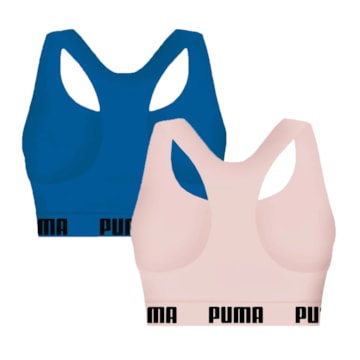 Kit 2 Tops Puma Nadador Sem Costura Feminino