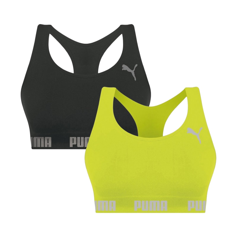 Kit 2 Tops Puma Nadador Sem Costura Feminino Kit 2 Tops Puma Nadador Sem Costura Feminino