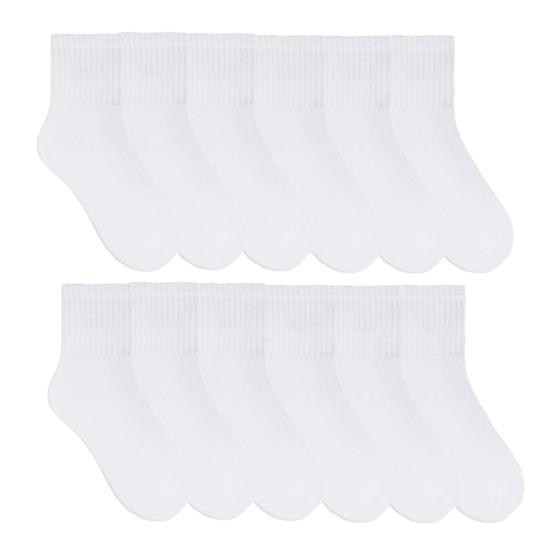 Kit 24 Pares de Meia Selene Esportiva Cano Curto Masculino - Branco Kit 24 Pares de Meia Selene Esportiva Cano Curto Masculino - Branco