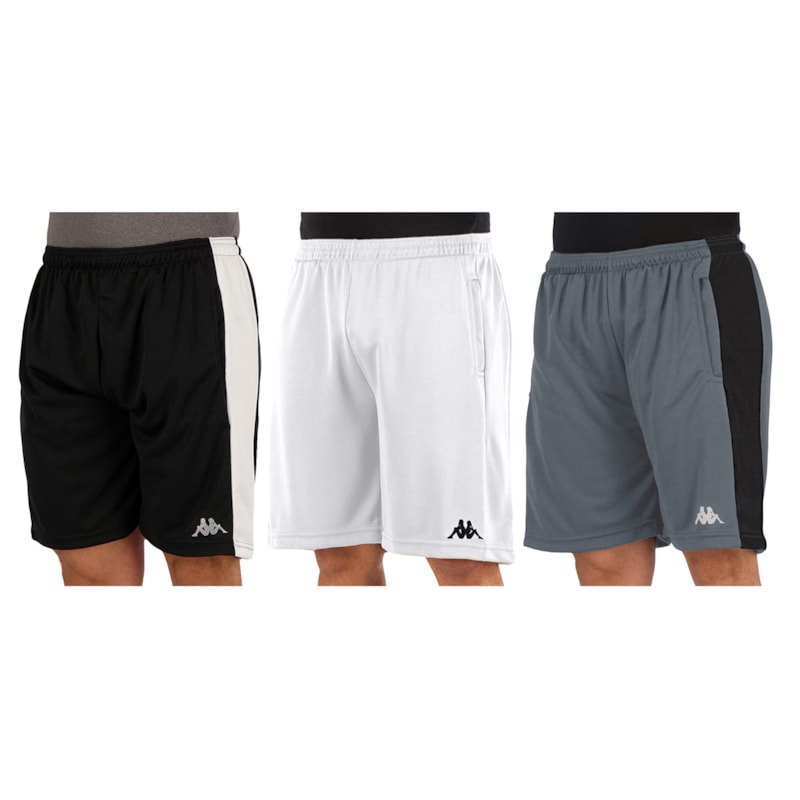 Kit 3 Bermudas Kappa Masculina